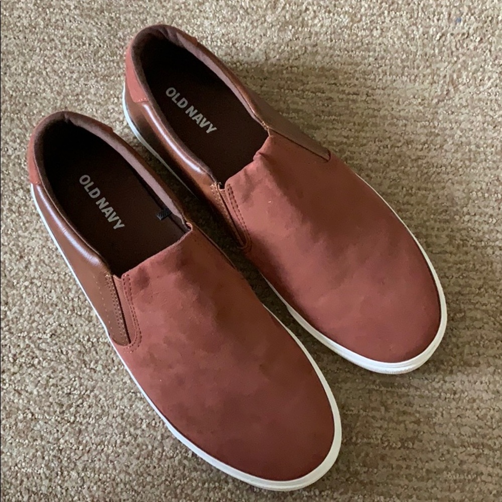 Mixed Fabric Slip Ons